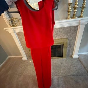 Red Zara jumpsuit